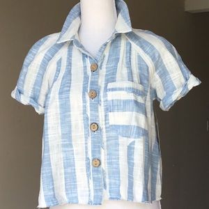 FREE PEOPLE button up blouse-NEVER WORN